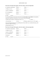 Individual Student Needs Assessment Form - Preschool and School Age Children and Youth Living in Homeless Situations - North Dakota, Page 8