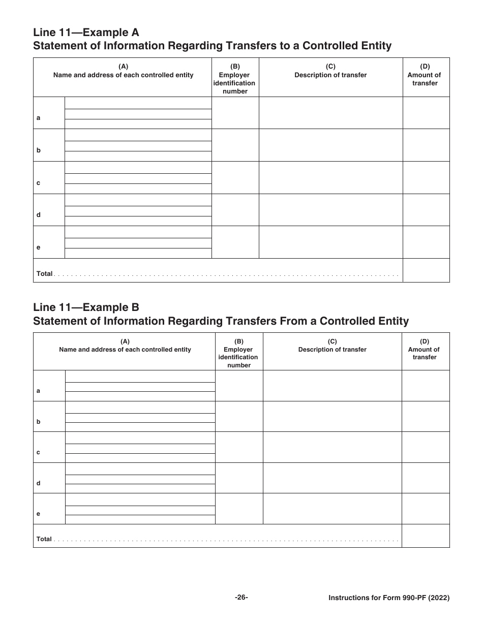 Instructions for IRS Form 990-PF Return of Private Foundation or Section 4947(A)(1) Nonexempt Charitable Trust Treated as a Private Foundation, Page 26