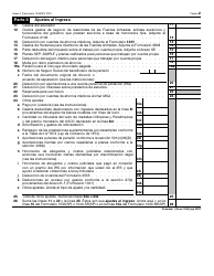 IRS Formulario 1040(SP) Anexo 1 Ingreso Adicional Y Ajustes Al Ingreso (Spanish), Page 2