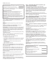 Instructions for Form IT-261 Claim for Empire State Film Post-production Credit - New York, Page 2