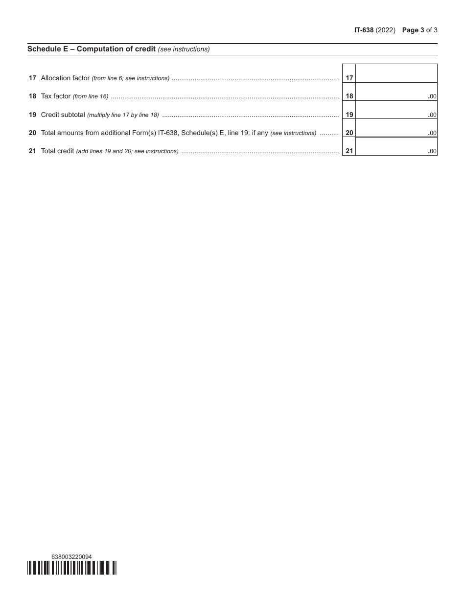Form IT-638 Start-Up Ny Tax Elimination Credit - New York, Page 3