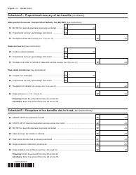 Form IT-645 Recapture of Start-Up Ny Tax Benefits - New York, Page 2