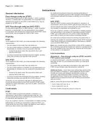 Form IT-653 Pass-Through Entity Tax Credit - New York, Page 2