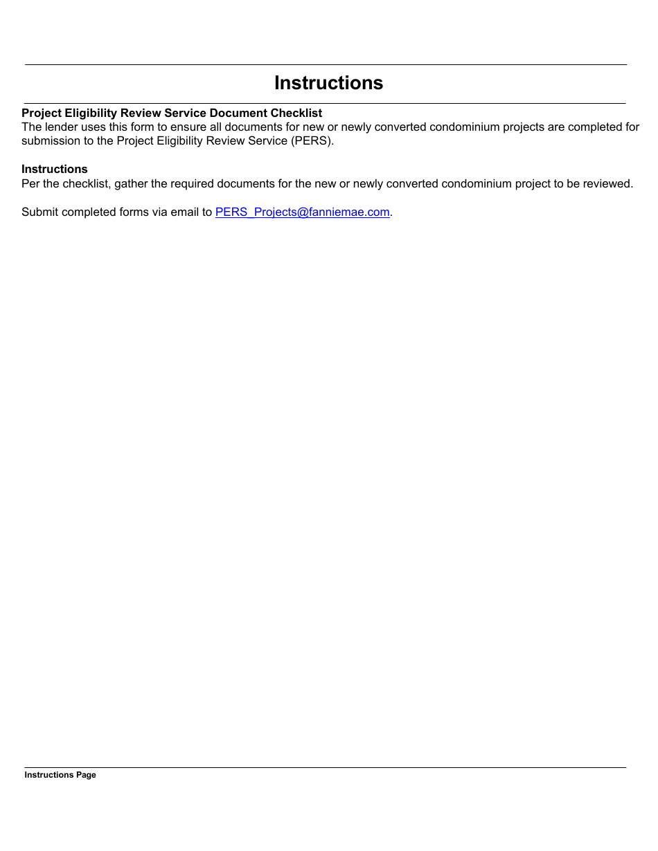 Form 1030 Project Eligibility Review Service Document Checklist, Page 2