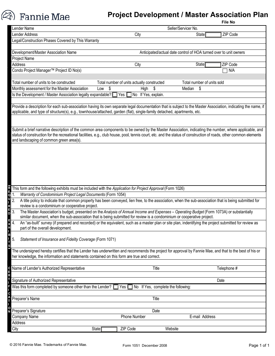 Form 1051 - Fill Out, Sign Online and Download Fillable PDF ...