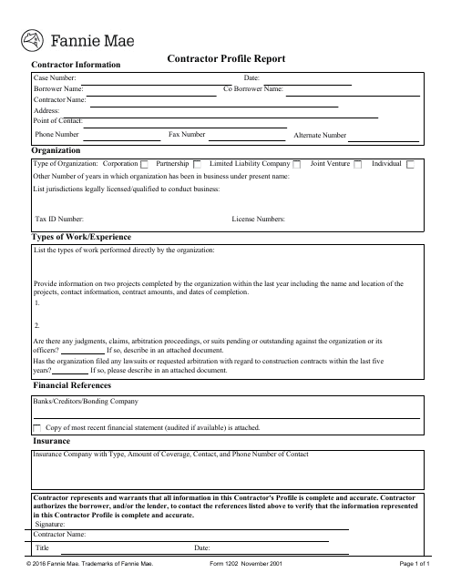 Form 1202  Printable Pdf