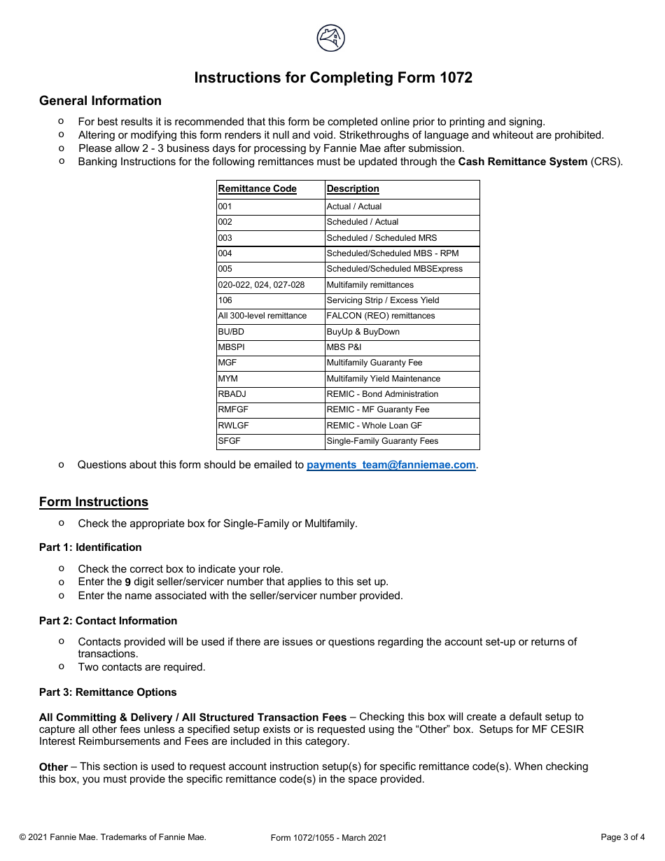 Form 1072 (1055) Authorization for Automatic Transfer of Funds, Page 3