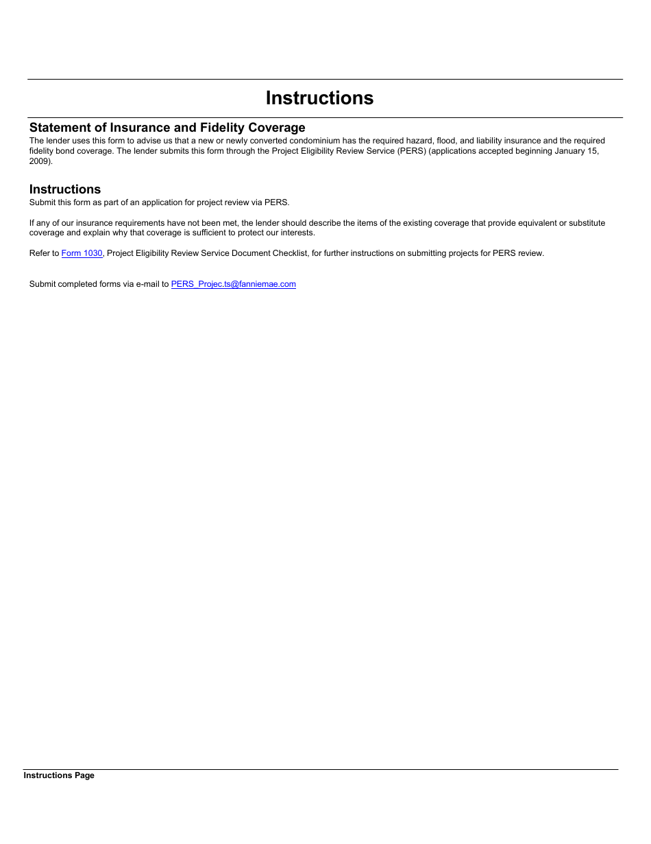 Form 1071 Statement of Insurance and Fidelity Coverage, Page 2