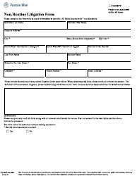 Document preview: Form 20 Non-routine Litigation Form