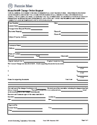 Document preview: Form 1200 Homestyle Change Order Request