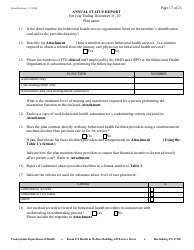 Annual Status Report - Pennsylvania, Page 17