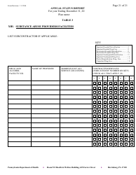 Annual Status Report - Pennsylvania, Page 21