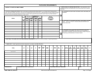 AFMC Form 158 Packaging Requirements