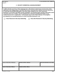NRC Form 176 Security Acknowledgment, Page 3