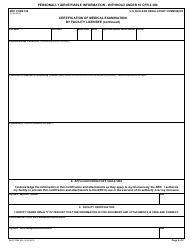 NRC Form 396 Certification of Medical Examination by Facility Licensee, Page 2