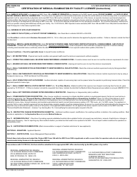 NRC Form 396 Certification of Medical Examination by Facility Licensee, Page 3