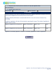 Neighborhood Clean-Up Grant Program Application - City of Sacramento, California, Page 2