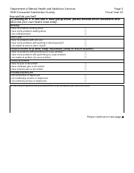 Behavioral Health Home Consumer Satisfaction Survey - Connecticut, Page 3