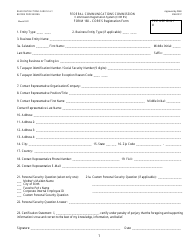 Document preview: FCC Form 160 Cores Registration Form
