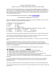 FCC Form 160 Cores Registration Form, Page 2