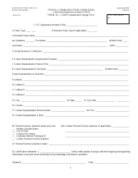 FCC Form 161 Cores Update/Change Form