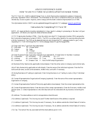 FCC Form 161 Cores Update/Change Form, Page 2