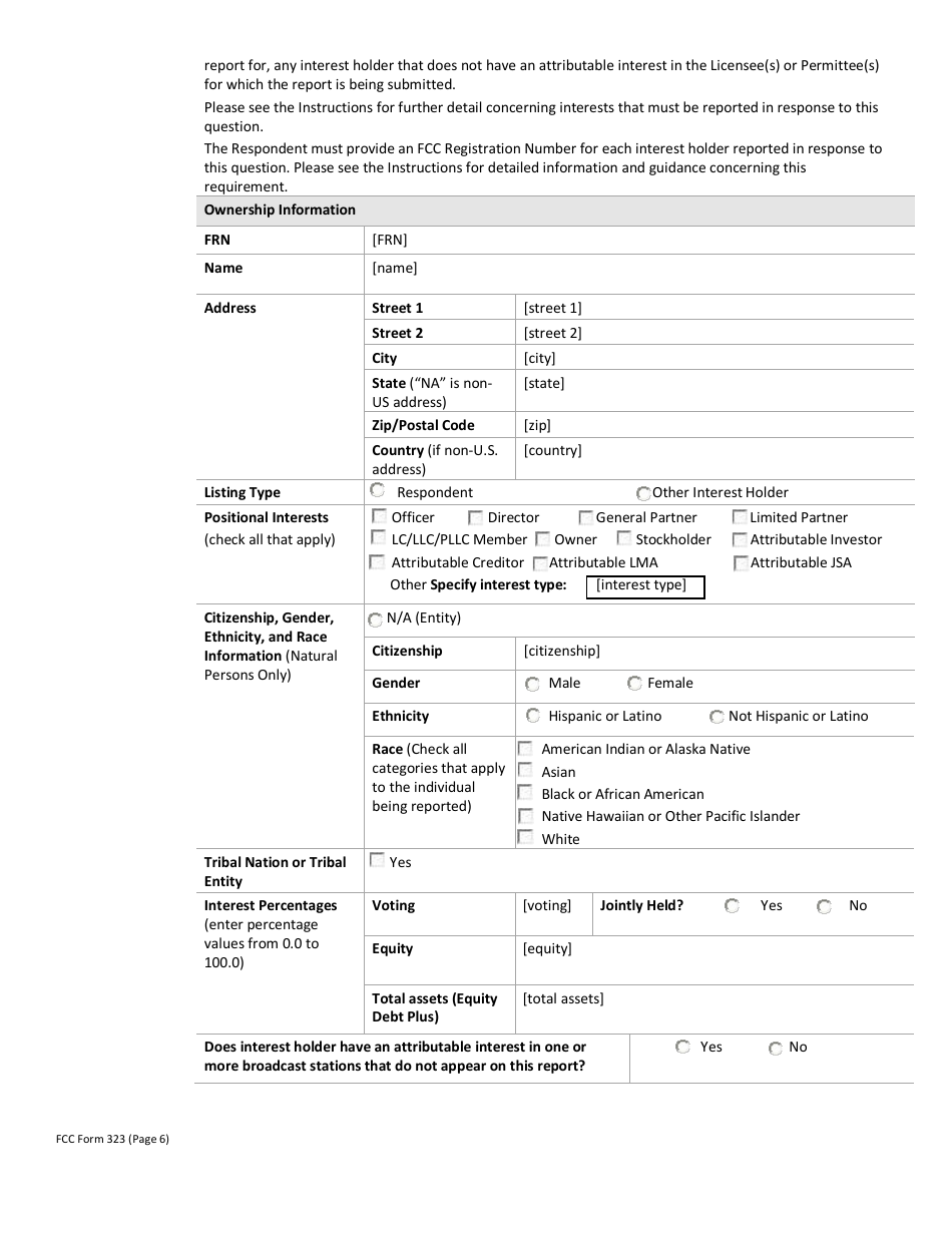 FCC Form 323 Ownership Report for Commercial Broadcast Stations, Page 23