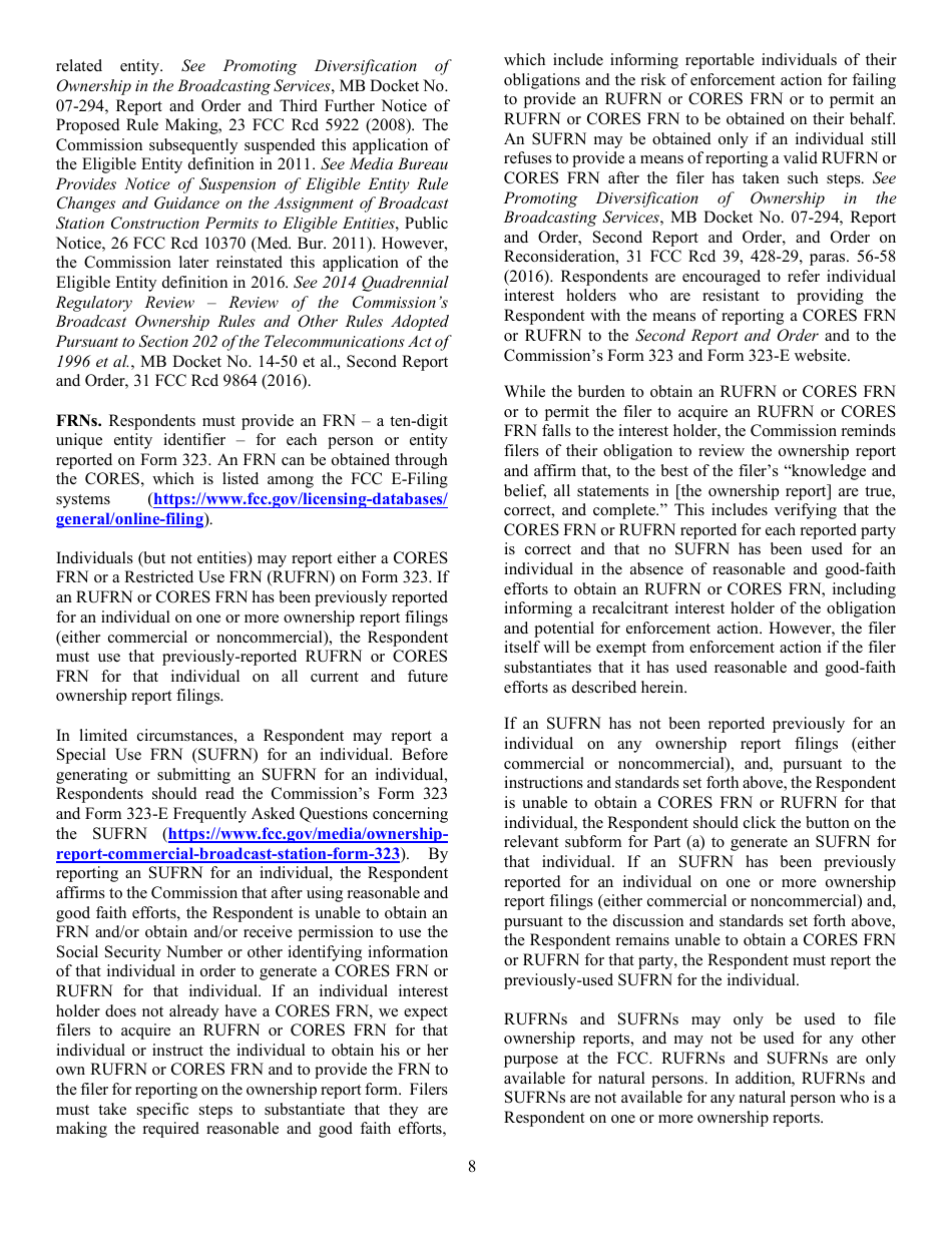 FCC Form 323 Ownership Report for Commercial Broadcast Stations, Page 8