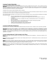 FCC Form 609-T Application to Report Eligibility Event, Page 6