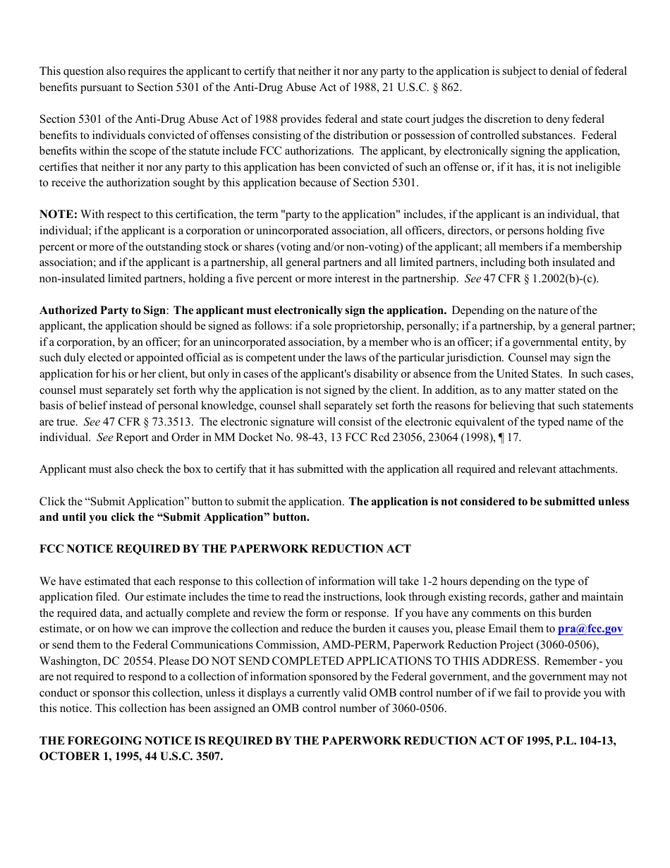 Instructions for FCC Form 2100 Schedule 302-FM Fm Station License Application, Page 16