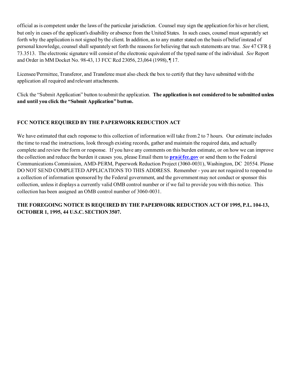 Instructions for FCC Form 2100 Schedule 315 Application for Consent to Transfer Control of Entity Holding Broadcast Station Construction Permit or License, Page 28