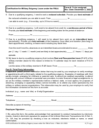 Certification for Military Family Leave for Qualifying Exigency Under the Family and Medical Leave Act - Delaware, Page 4