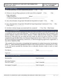 Respectful Workplace and Anti-discrimination Complaint Form - Statewide - Delaware, Page 3