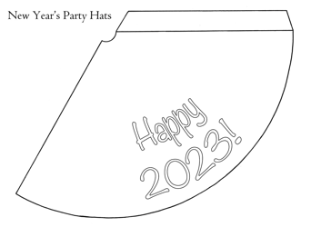 Document preview: New Year Hat Template