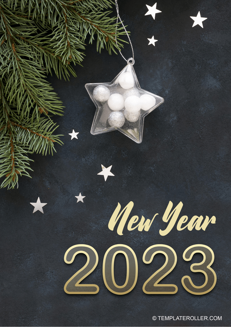 New Year Flyer Template, Page 1
