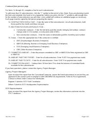 Instructions for Form 734-2722 Summary Report of Contractors Paid - Oregon, Page 2