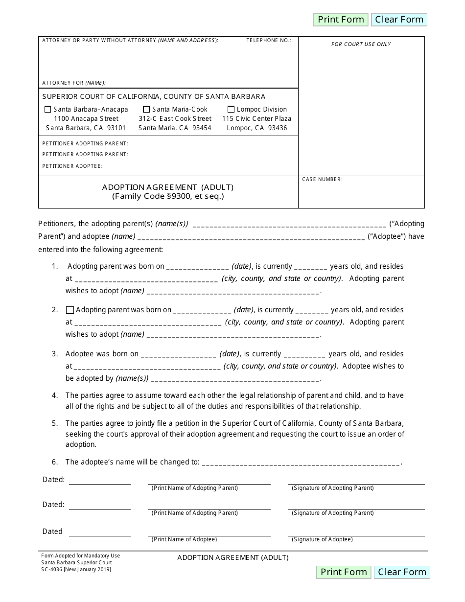 Form Sc 4036 Fill Out Sign Online And Download Fillable Pdf County Of Santa Barbara 2395