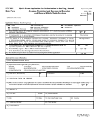 FCC Form 605 Quick-Form Application for Authorization in the Ship, Aircraft, Amateur, Restricted and Commercial Operator, and General Mobile Radio Services, Page 10