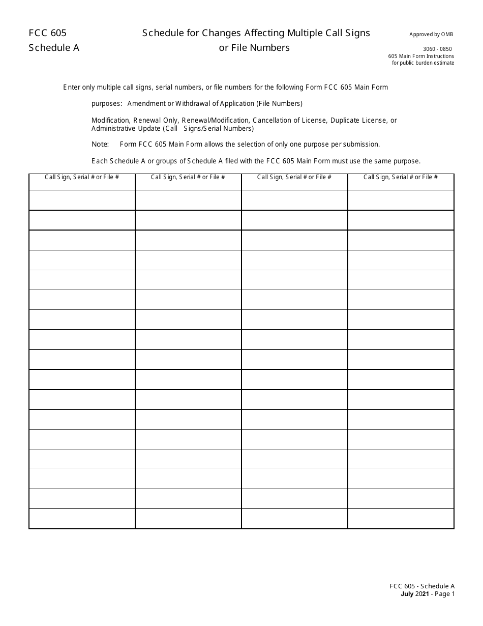 FCC Form 605 Quick-Form Application for Authorization in the Ship, Aircraft, Amateur, Restricted and Commercial Operator, and General Mobile Radio Services, Page 14