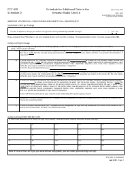 FCC Form 605 Quick-Form Application for Authorization in the Ship, Aircraft, Amateur, Restricted and Commercial Operator, and General Mobile Radio Services, Page 23
