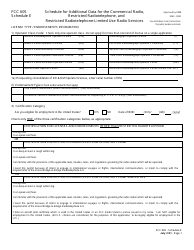 FCC Form 605 Quick-Form Application for Authorization in the Ship, Aircraft, Amateur, Restricted and Commercial Operator, and General Mobile Radio Services, Page 25