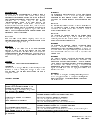 FCC Form 605 Quick-Form Application for Authorization in the Ship, Aircraft, Amateur, Restricted and Commercial Operator, and General Mobile Radio Services, Page 2