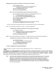 FCC Form 605 Quick-Form Application for Authorization in the Ship, Aircraft, Amateur, Restricted and Commercial Operator, and General Mobile Radio Services, Page 6