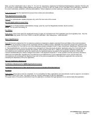 FCC Form 605 Quick-Form Application for Authorization in the Ship, Aircraft, Amateur, Restricted and Commercial Operator, and General Mobile Radio Services, Page 8