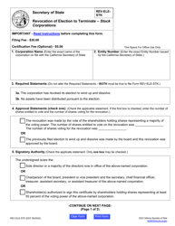 Form REV-ELE-STK Revocation of Election to Terminate - Stock Corporations - California, Page 5