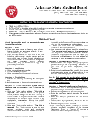 Application for Surgical Technologist Registration - Arkansas, Page 6