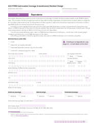 Form HCA50-0135 Pebb Continuation Coverage (Unpaid Leave) Election/Change - Washington, Page 12