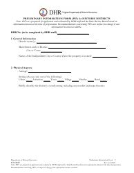 Preliminary Information Form (PIF) for Historic Districts - Virginia, Page 2