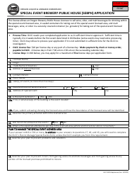 Document preview: Special Event Brewery-Public House (Sebph) Application - Oregon