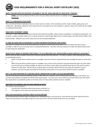 Special Event Distillery (Sed) Application - Oregon, Page 2